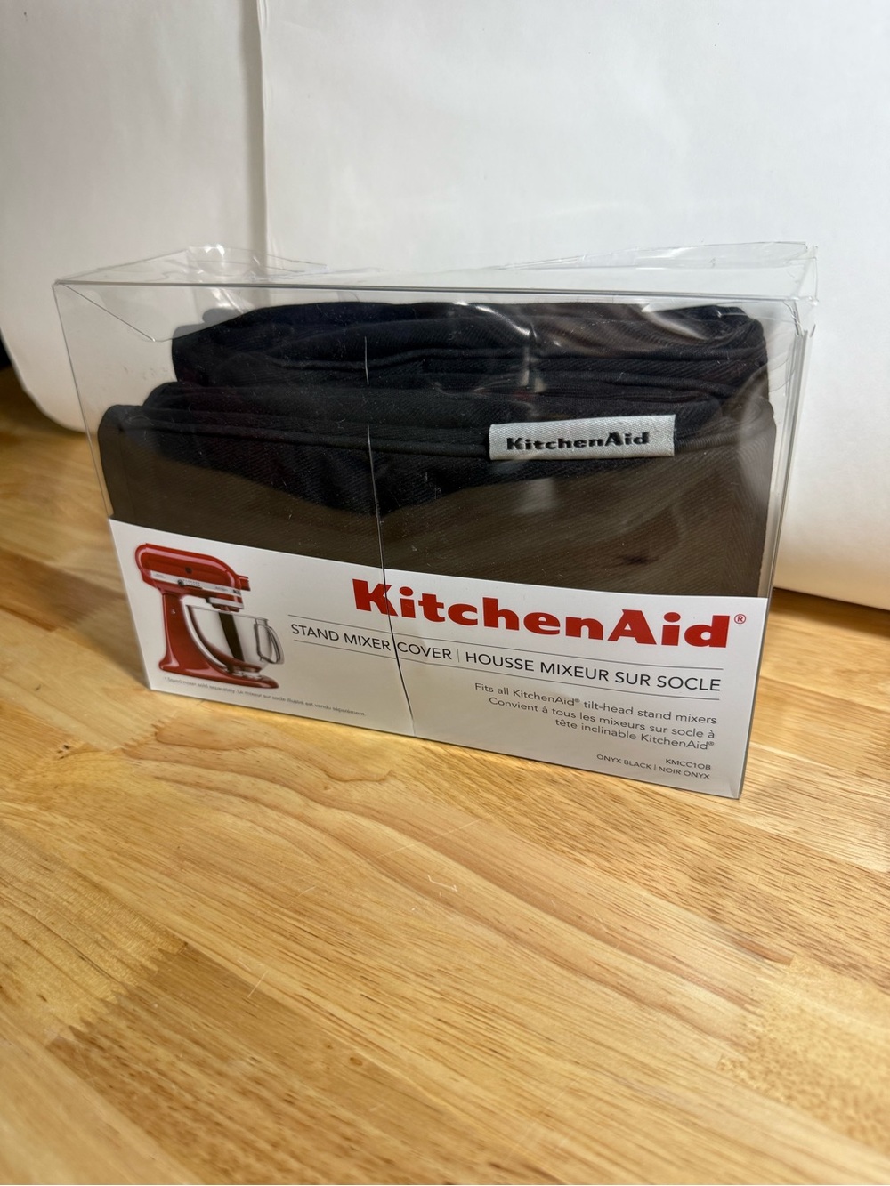 New KitchenAid Stand Mixer Cover Black Pockets - Picture 3 of 6